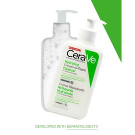 Cerave Hydrating Cream To Foam Cleanser For Normal To Dry Skin Pump 236ml