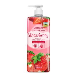 Watsons Strawberry Scented Cream Body Wash 1000ml